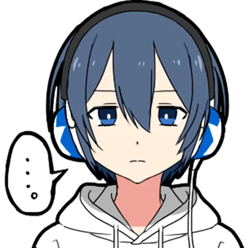 😒 Стикер «Отаку тян Otaku chan» для Telegram