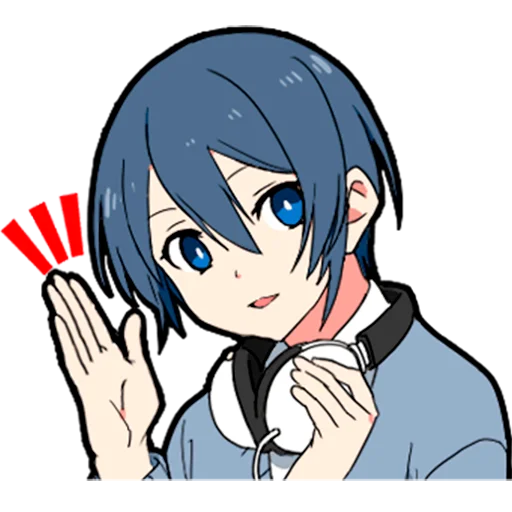 Стикерпак Отаку тян Otaku chan для Telegram