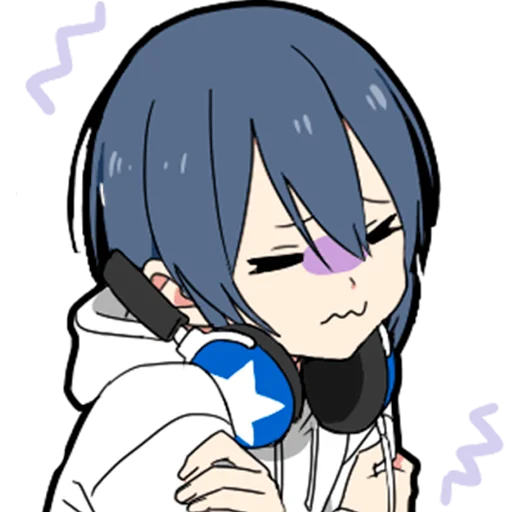 😰 Стикер «Отаку тян Otaku chan» для Telegram