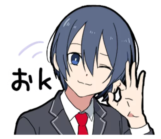 👌 Стикер «Otaku boy» для Telegram