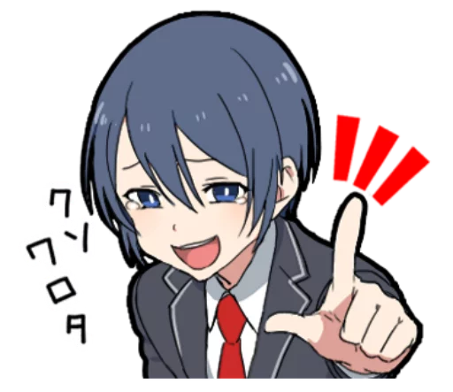 😂 Стикер «Otaku boy» для Telegram