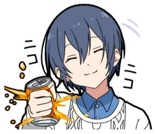 🙂 Стикер «Otaku boy» для Telegram