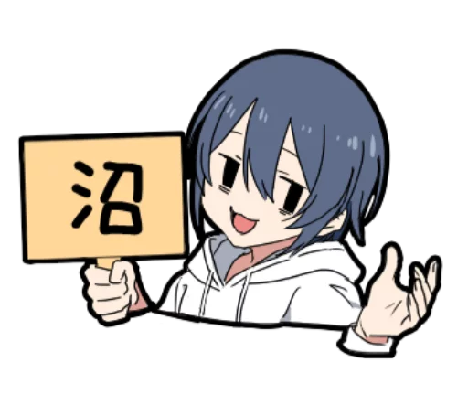 😓 Стикер «Otaku boy» для Telegram