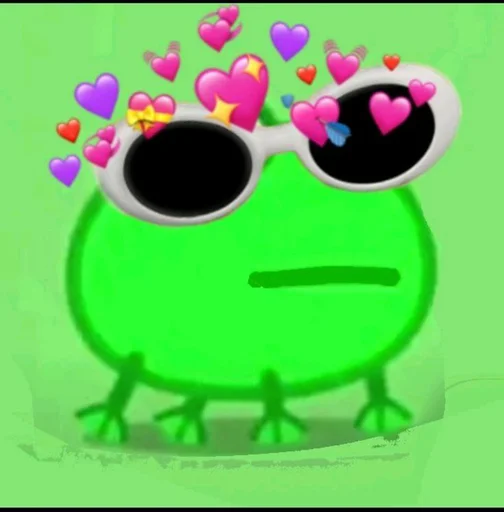 🥰 Стикер «смішні лягушькі» для Telegram