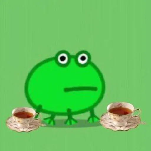 ☕ Стикер «смішні лягушькі» для Telegram