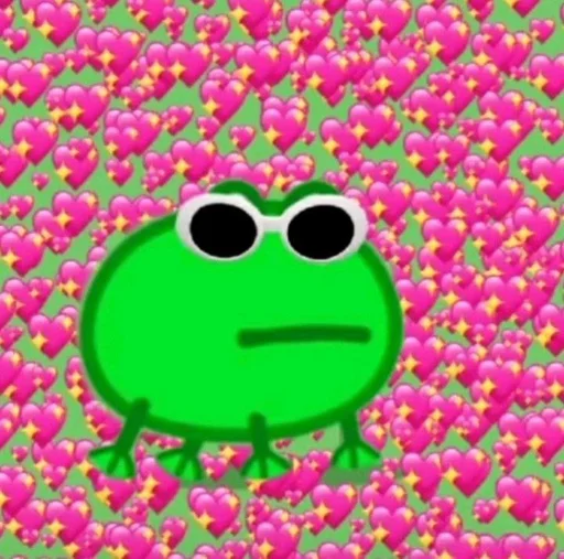 💕 Стикер «смішні лягушькі» для Telegram