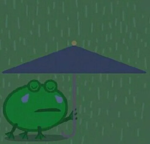 😢 Стикер «смішні лягушькі» для Telegram