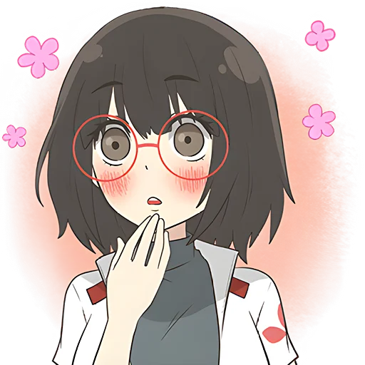 🥰 Стикер «Отличница тян» для Telegram