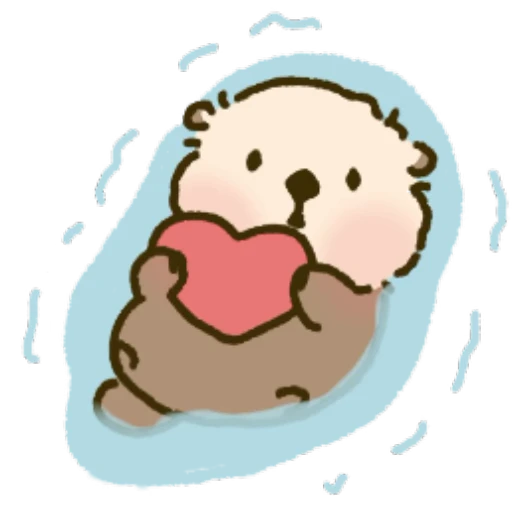 ❤️ Стикер «Otter» для Telegram