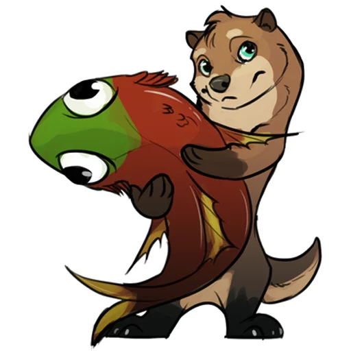 🐟 Стикер «Otterpack» для Telegram