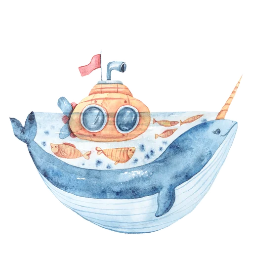 🐋 Стикер «Our Wonderfull Ocean» для Telegram
