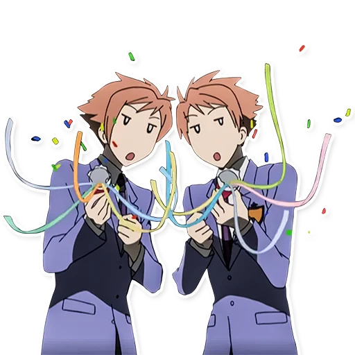 🥳 Стикер «Ouran High School Host Club» для Telegram