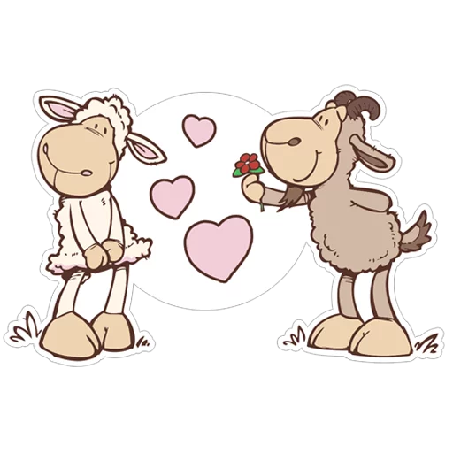 😊 Стикер «Овечка Джолли» для Telegram