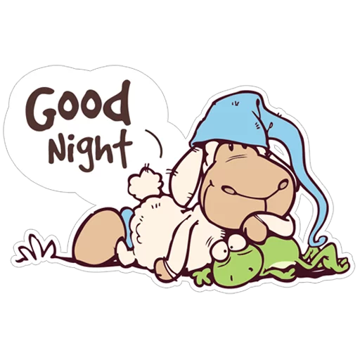 😊 Стикер «Овечка Джолли» для Telegram