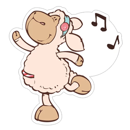 😊 Стикер «Овечка Джолли» для Telegram