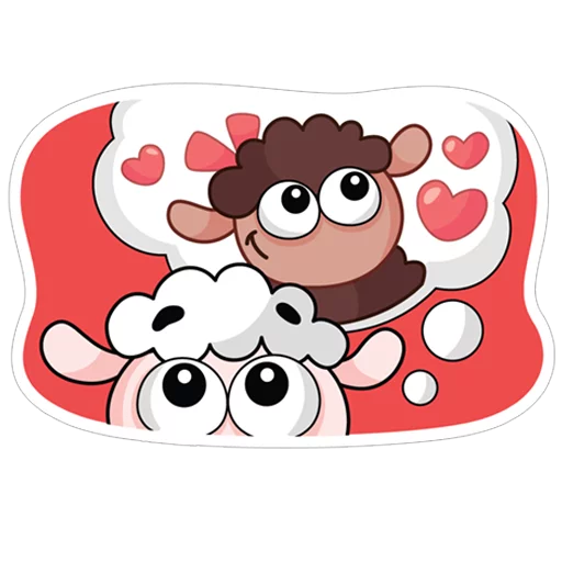 😊 Стикер «Овечка Лана» для Telegram