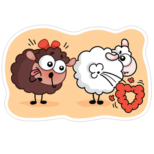 😊 Стикер «Овечка Лана» для Telegram