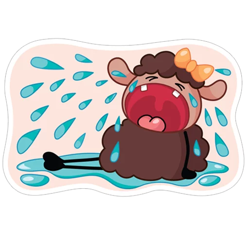 😊 Стикер «Овечка Лана» для Telegram