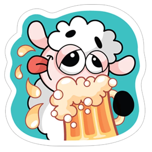 😊 Стикер «Овечка Лана» для Telegram