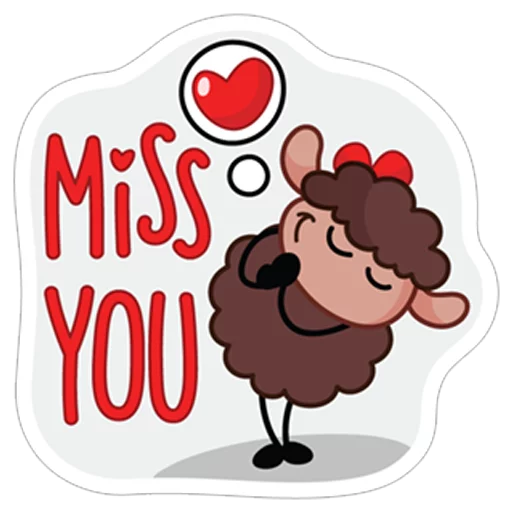 😊 Стикер «Овечка Лана» для Telegram