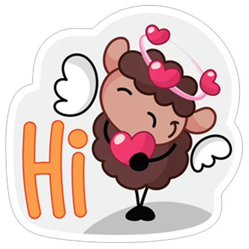 😊 Стикер «Овечка Лана» для Telegram