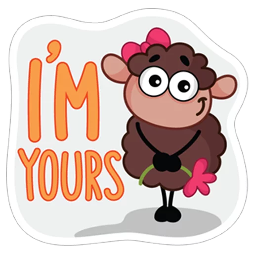 😊 Стикер «Овечка Лана» для Telegram