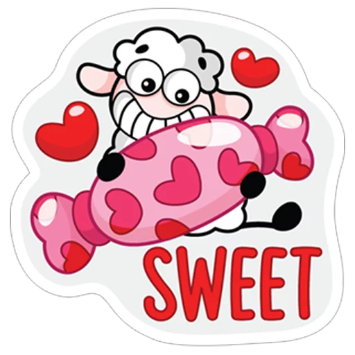 😊 Стикер «Овечка Лана» для Telegram