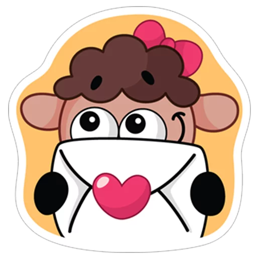😊 Стикер «Овечка Лана» для Telegram