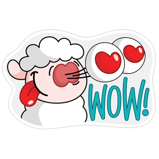 😊 Стикер «Овечка Лана» для Telegram