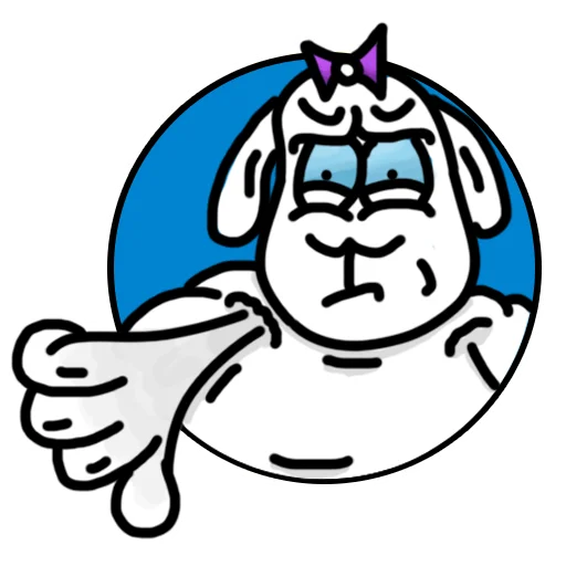 👎 Стикер «Овечка Лиза» для Telegram