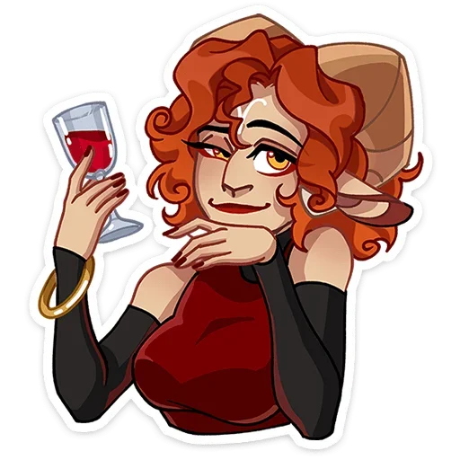 🍷 Стикер «Овения» для Telegram
