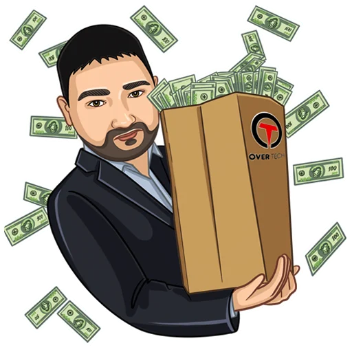 💵 Стикер «over-tex.ru» для Telegram
