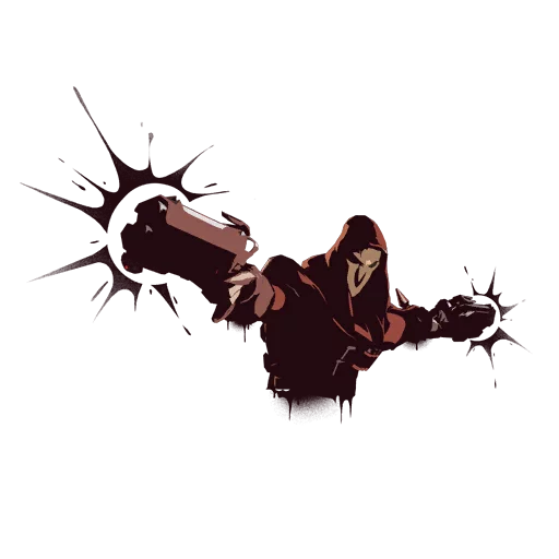 ☠ Стикер «Overwatch Reaper Spray» для Telegram