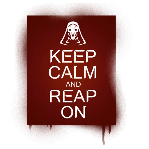 ☠ Стикер «Overwatch Reaper Spray» для Telegram
