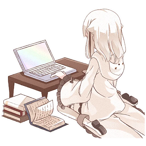 💻 Стикер «Сова тян» для Telegram