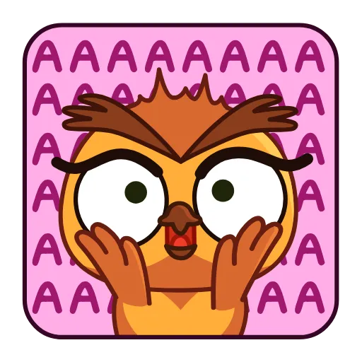😳 Стикер «Совушка» для Telegram