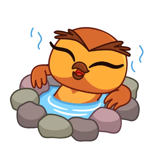🛀 Стикер «Совушка» для Telegram