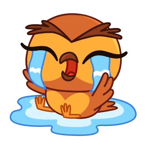 😭 Стикер «Совушка» для Telegram