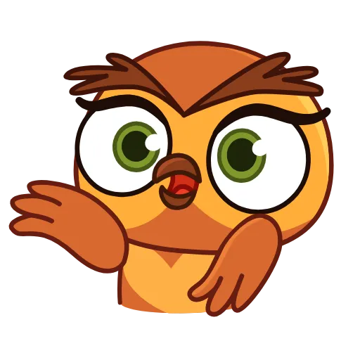 🤦‍♂ Стикер «Совушка» для Telegram