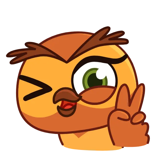 🦉 Стикер «Совушка» для Telegram