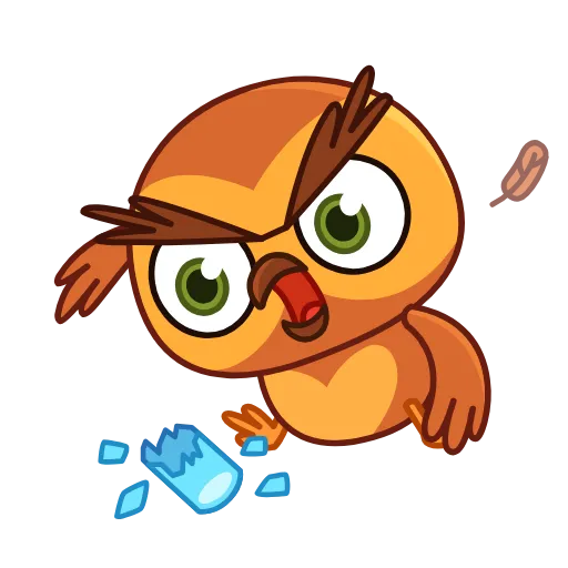 😠 Стикер «Совушка» для Telegram