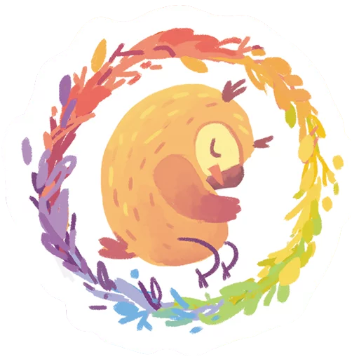 Стикерпак Совята Российской ЛГБТ-сети для Telegram