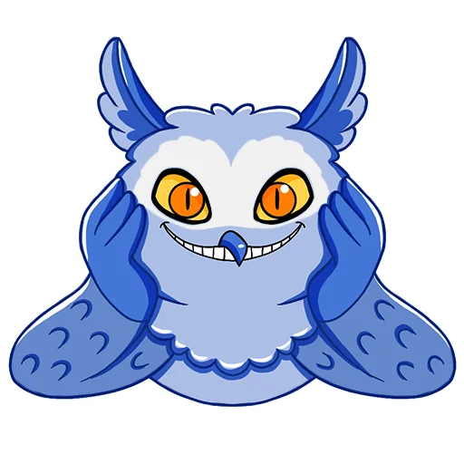 😄 Стикер «Owl Madness» для Telegram