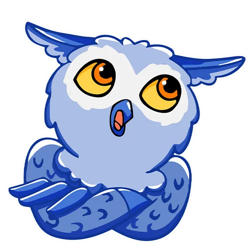 😌 Стикер «Owl Madness» для Telegram