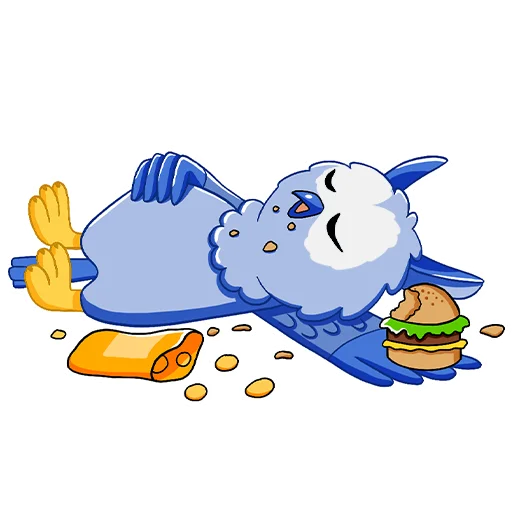 🍔 Стикер «Owl Madness» для Telegram