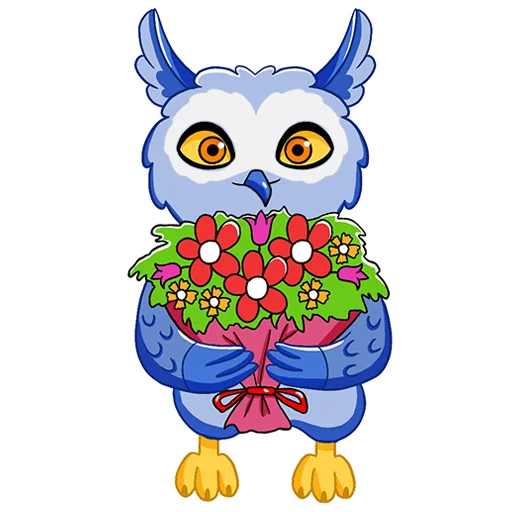 💐 Стикер «Owl Madness» для Telegram