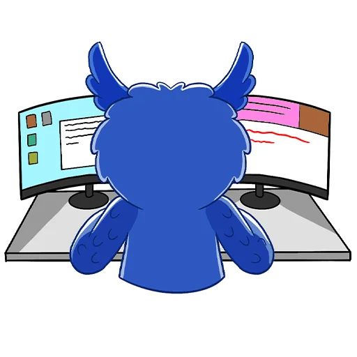 🖥 Стикер «Owl Madness» для Telegram