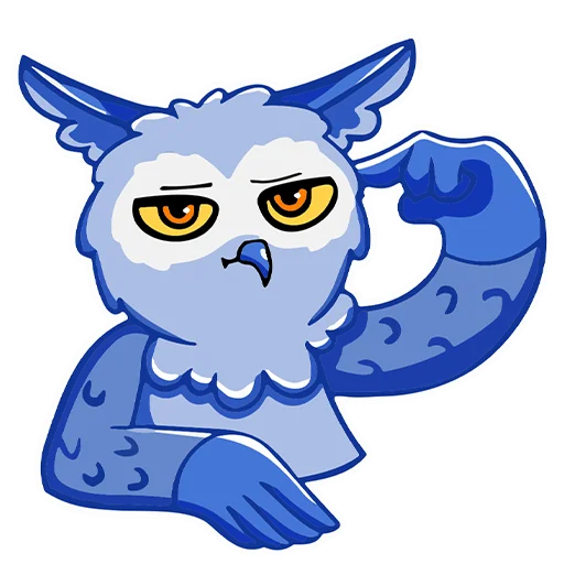🤕 Стикер «Owl Madness» для Telegram