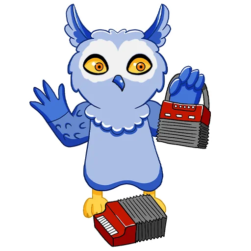 🪗 Стикер «Owl Madness» для Telegram
