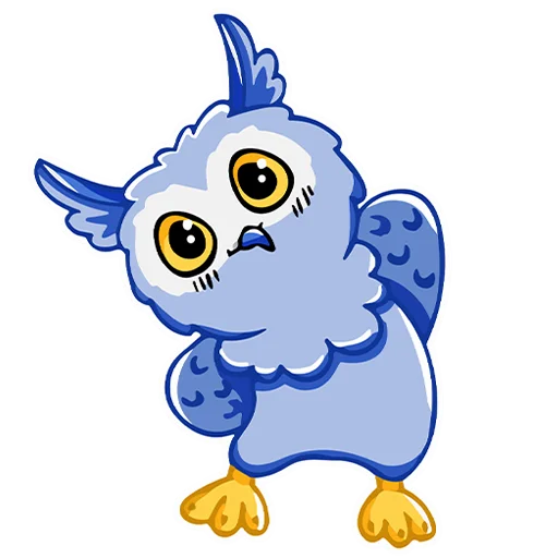 😂 Стикер «Owl Madness» для Telegram